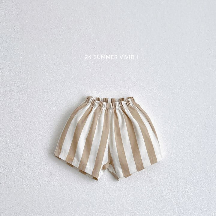 Vivid I - Korean Children Fashion - #stylishchildhood - Vertical Line Shorts - 4