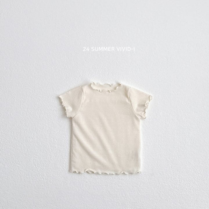 Vivid I - Korean Children Fashion - #childrensboutique - Rib Terry Short Sleeve Tee - 2