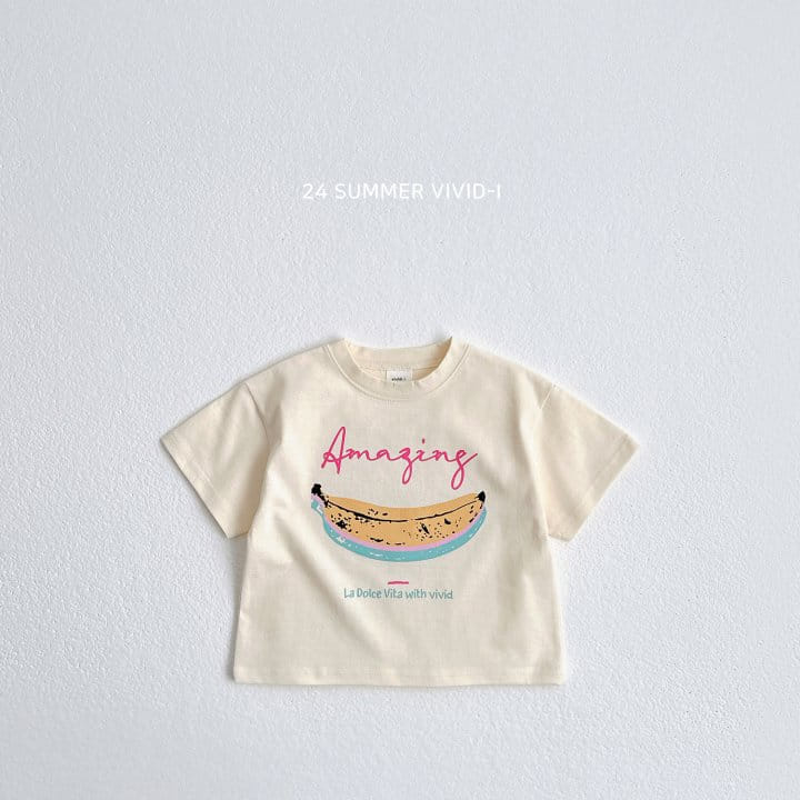 Vivid I - Korean Children Fashion - #childrensboutique - Banana Short Sleeve Tee - 3