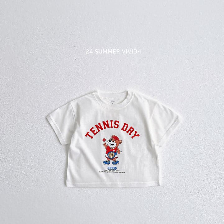 Vivid I - Korean Children Fashion - #designkidswear - Tennis Bear Short Sleeve Tee - 2