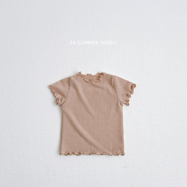 Vivid I - Korean Children Fashion - #designkidswear - Rib Terry Short Sleeve Tee - 3