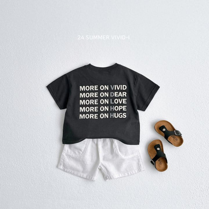 Vivid I - Korean Children Fashion - #discoveringself - More Lettering Tee - 11