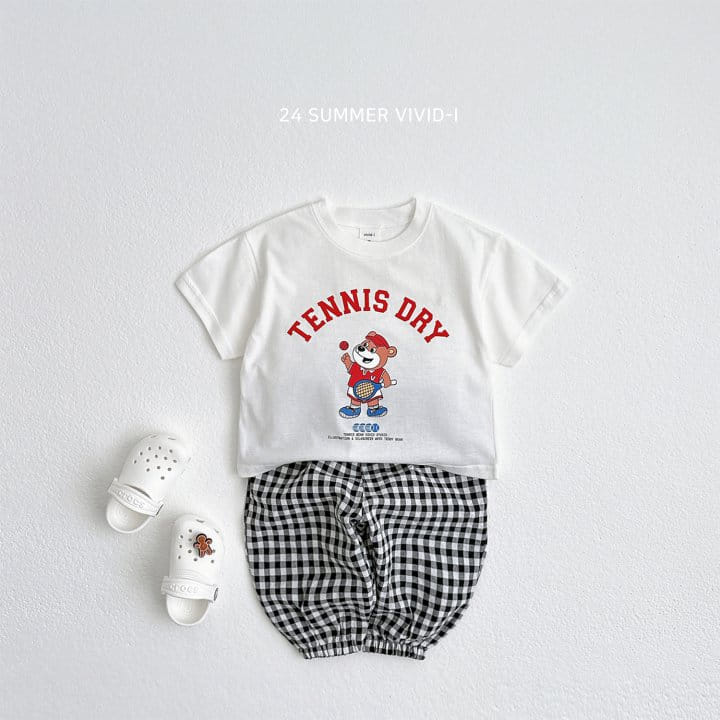 Vivid I - Korean Children Fashion - #kidsstore - Tennis Bear Short Sleeve Tee - 6