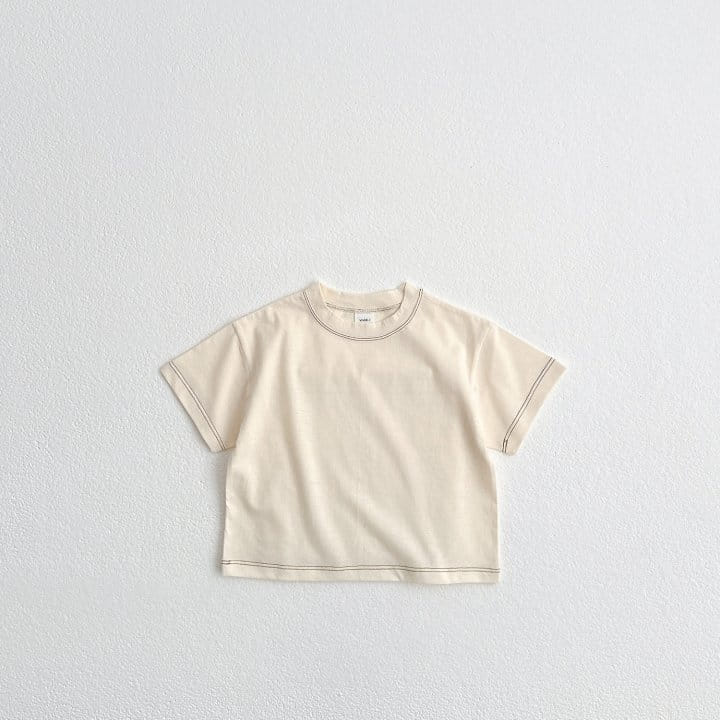 Vivid I - Korean Children Fashion - #kidsstore - Stitch Short Sleeve Tee - 3