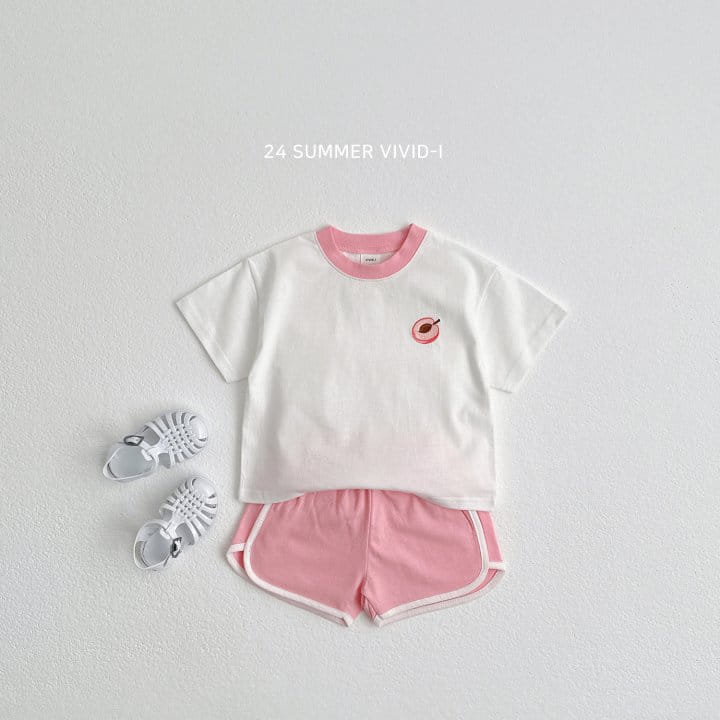 Vivid I - Korean Children Fashion - #kidzfashiontrend - Fruit Embroidery Top Bottom Set - 3