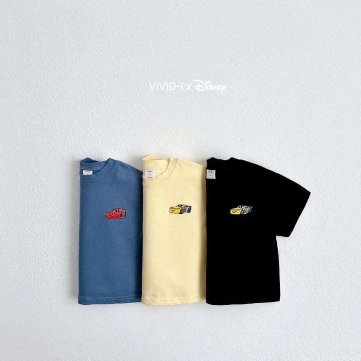 Vivid I - Korean Children Fashion - #kidzfashiontrend - D Car Embroidery Tee