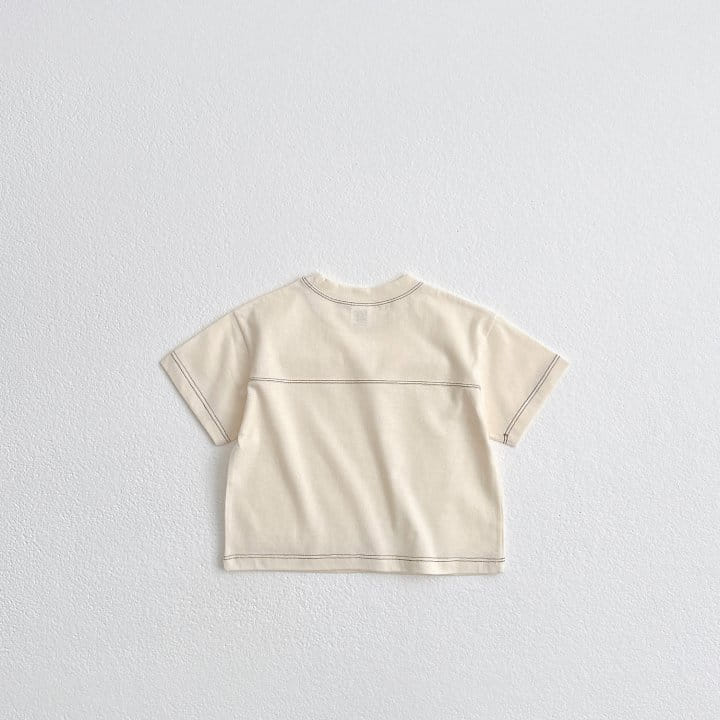 Vivid I - Korean Children Fashion - #kidsstore - Stitch Short Sleeve Tee - 4