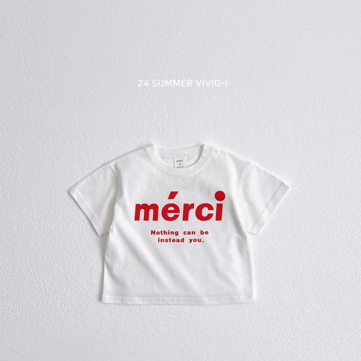 Vivid I - Korean Children Fashion - #Kfashion4kids - Merci Short Sleeve Tee - 4