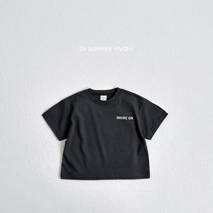 Vivid I - Korean Children Fashion - #littlefashionista - More Lettering Tee - 3