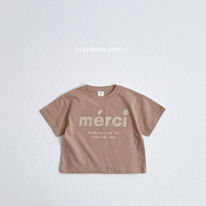 Vivid I - Korean Children Fashion - #magicofchildhood - Merci Short Sleeve Tee - 5