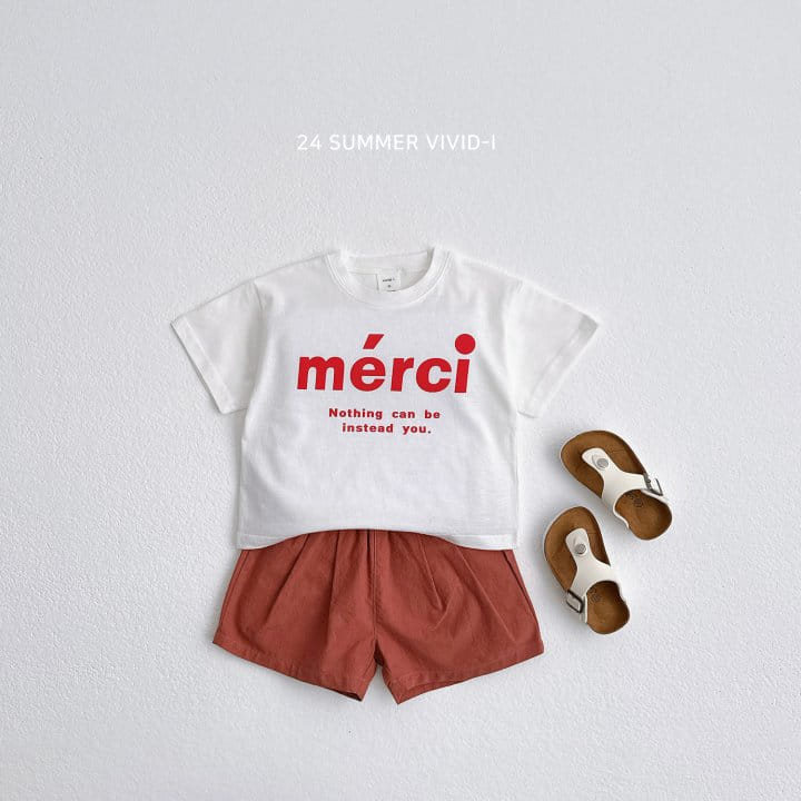Vivid I - Korean Children Fashion - #prettylittlegirls - Merci Short Sleeve Tee - 7