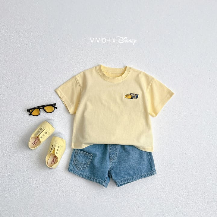 Vivid I - Korean Children Fashion - #todddlerfashion - D Car Embroidery Tee - 7