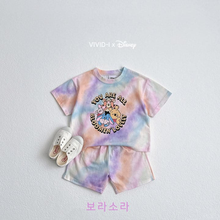 Vivid I - Korean Children Fashion - #toddlerclothing - D Painting Top Bottom Set - 6