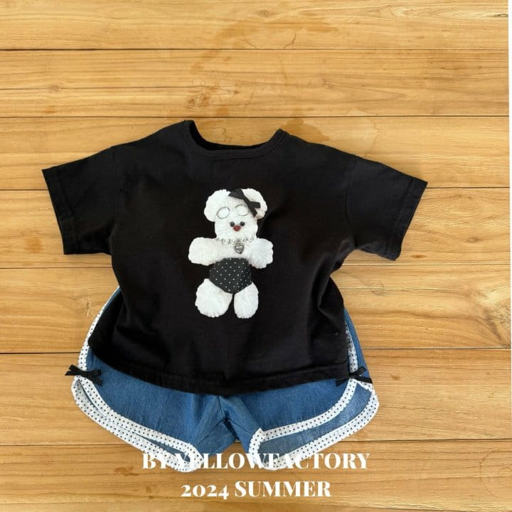 Yellow Factory - Korean Children Fashion - #designkidswear - Dot Denim Pants - 5