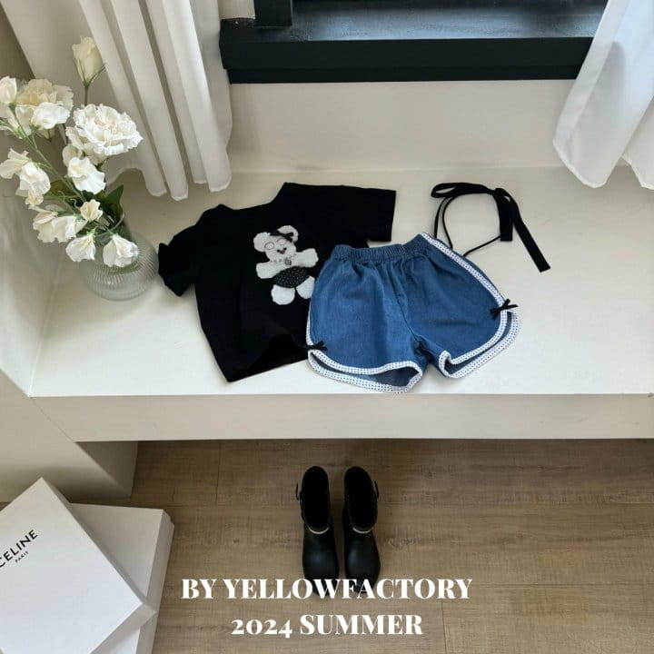 Yellow Factory - Korean Children Fashion - #discoveringself - Dot Denim Pants - 6