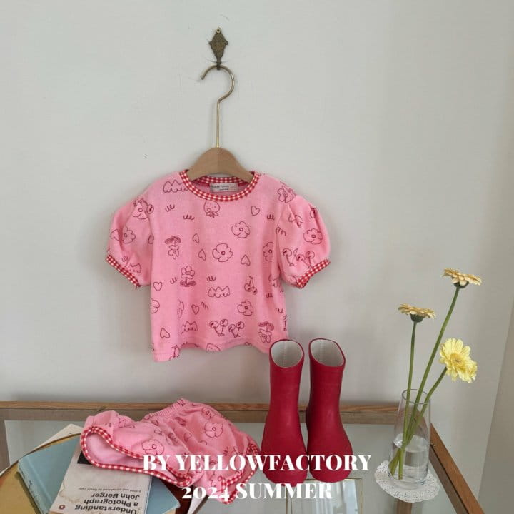 Yellow Factory - Korean Children Fashion - #designkidswear - Terry Top Bottom Set - 4