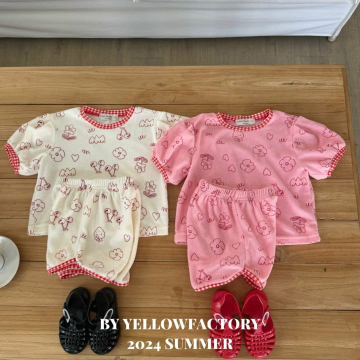 Yellow Factory - Korean Children Fashion - #magicofchildhood - Terry Top Bottom Set - 11