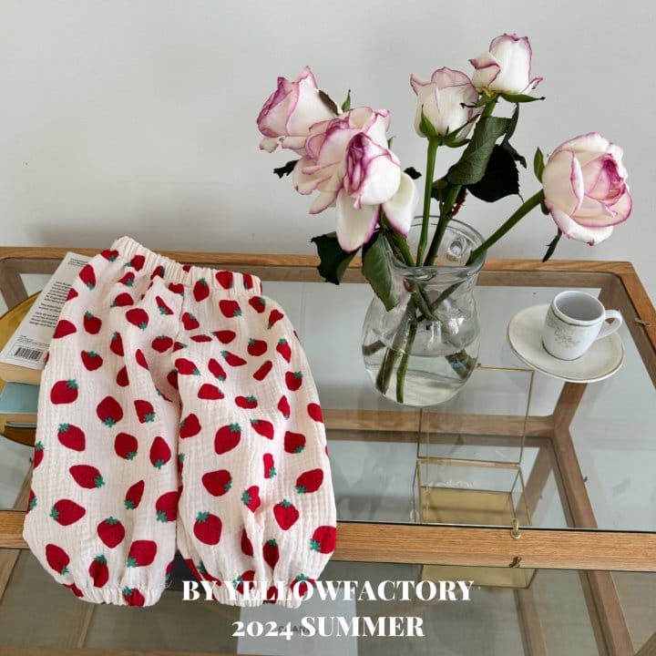 Yellow Factory - Korean Children Fashion - #todddlerfashion - Strawberry Gojaengi Pants - 9