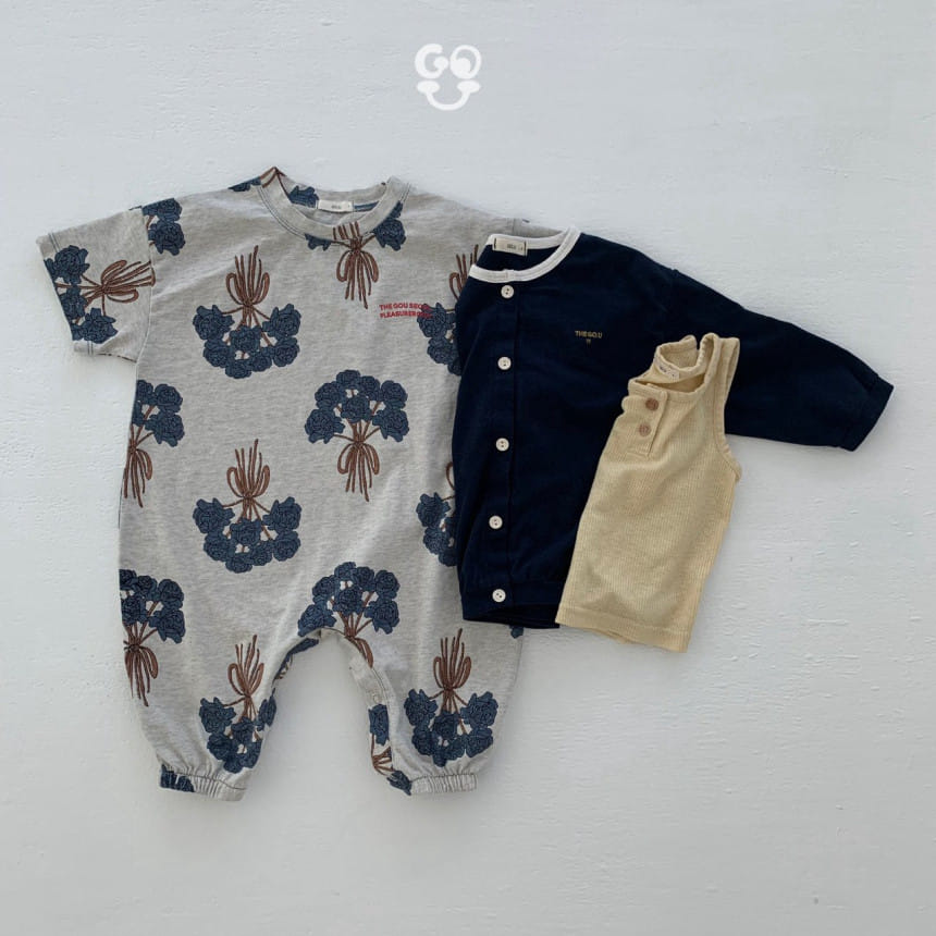 go;u - Korean Baby Fashion - #babyoninstagram - Flower Armful Body Suit - 9