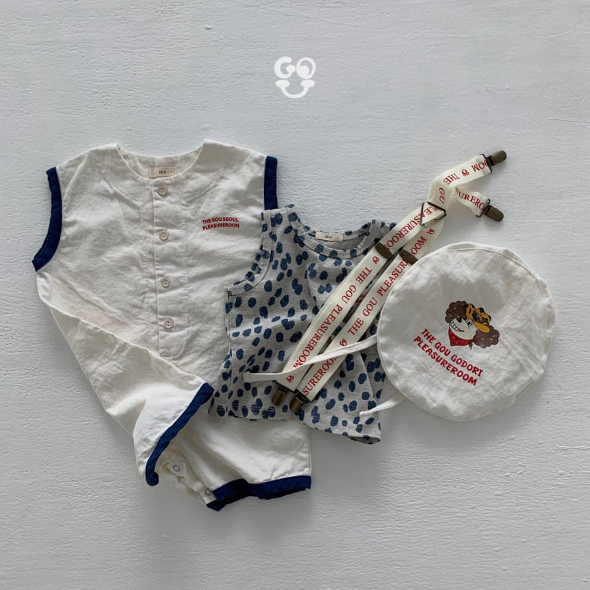 go;u - Korean Baby Fashion - #babyootd - Square Body Suit - 4