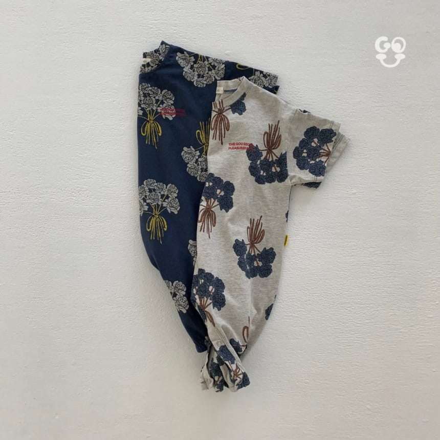 go;u - Korean Baby Fashion - #babyoutfit - Flower Armful Body Suit - 11