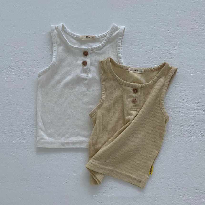 go;u - Korean Baby Fashion - #onlinebabyshop - Sam Sam Sleeveless Tee