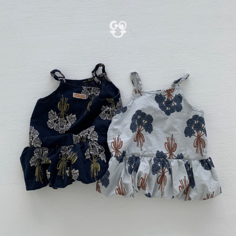 go;u - Korean Children Fashion - #fashionkids - Bouquet One-Piece - 3