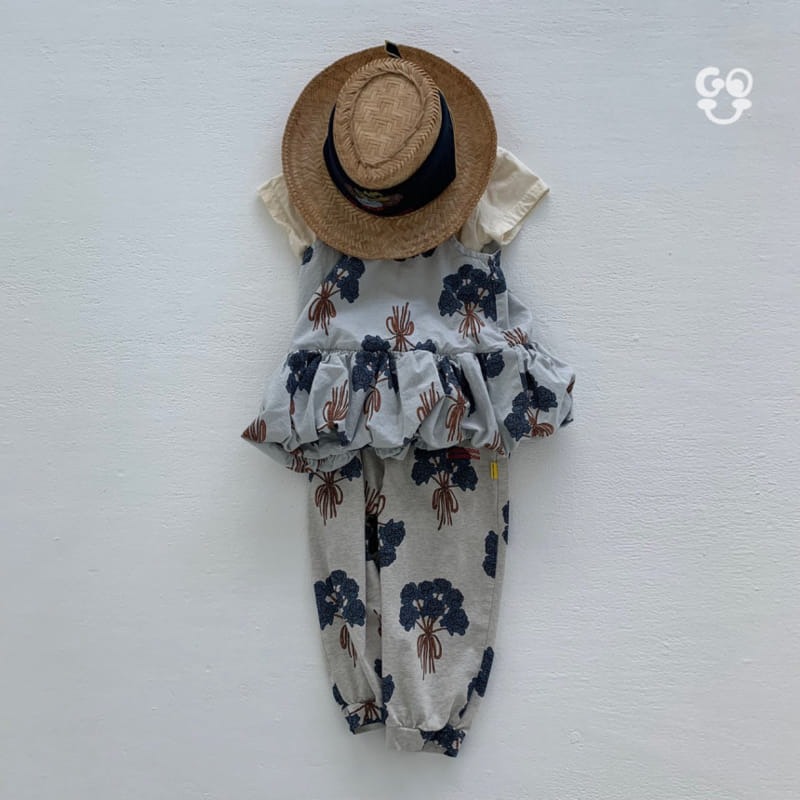 go;u - Korean Children Fashion - #fashionkids - Bouquet One-Piece - 4