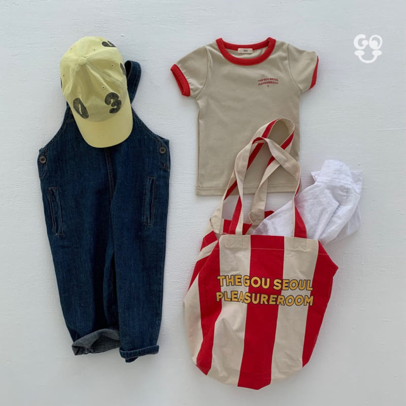 go;u - Korean Children Fashion - #kidzfashiontrend - Ton Ton Dungarees Tee With Mom - 3