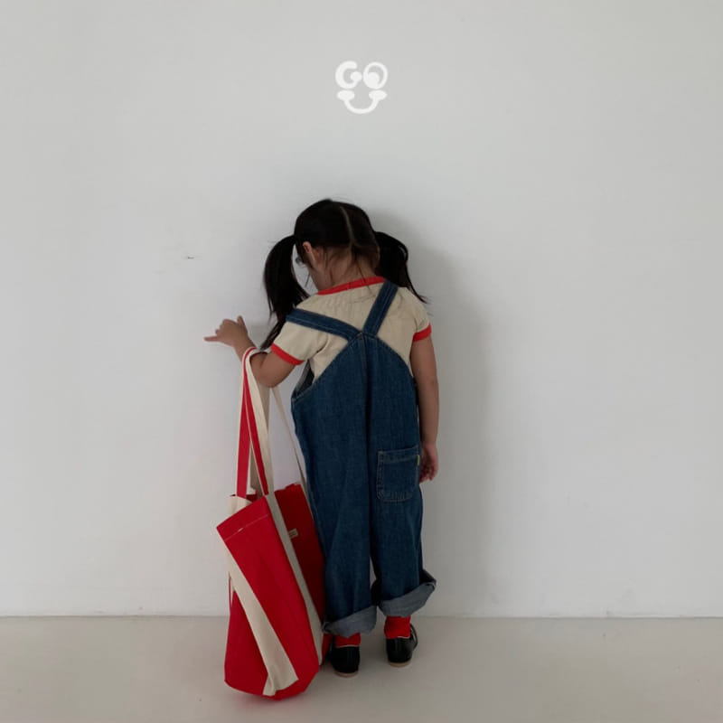 go;u - Korean Children Fashion - #magicofchildhood - Ton Ton Dungarees Tee With Mom - 6