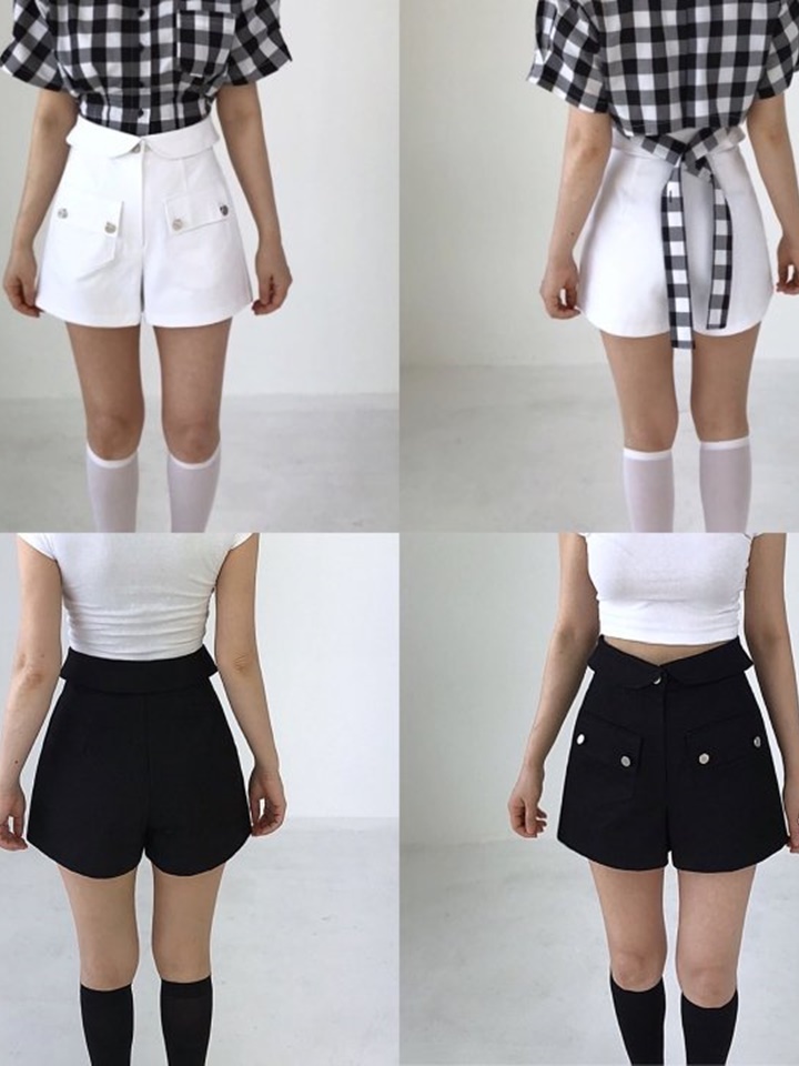 Fold Pocket Half Pants