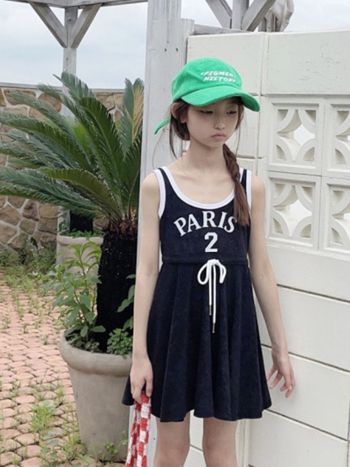 Hip Terry Piping One-Piece