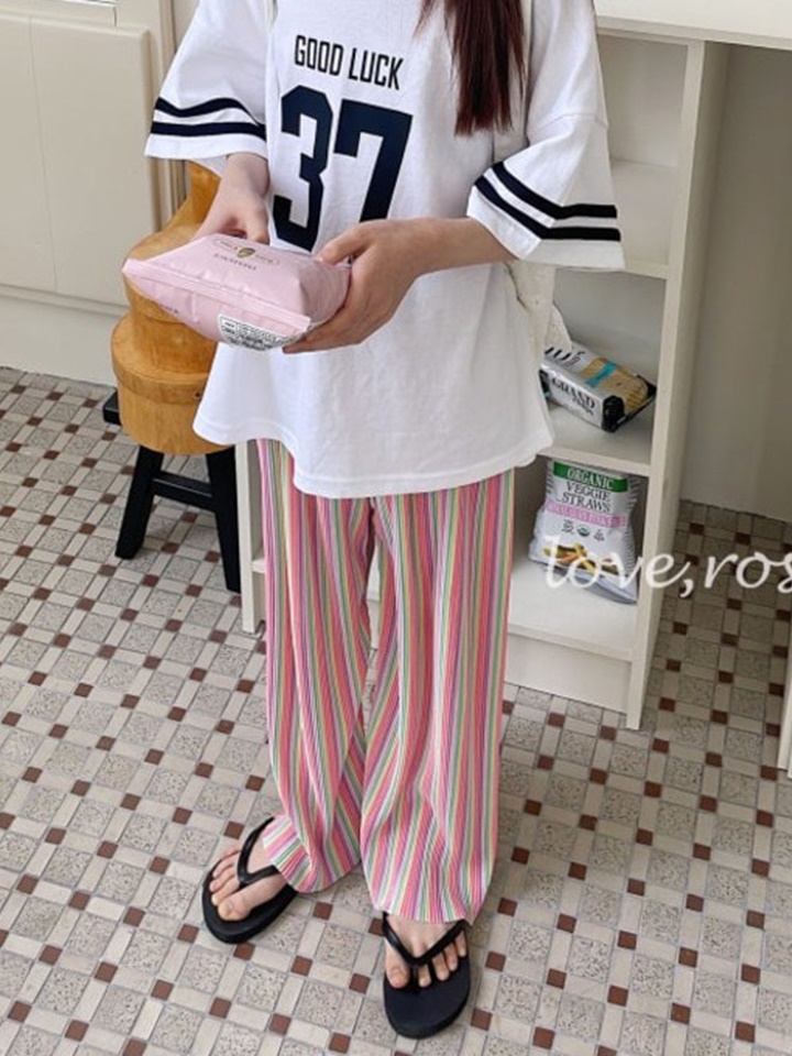 Rainbow Pleats Pants