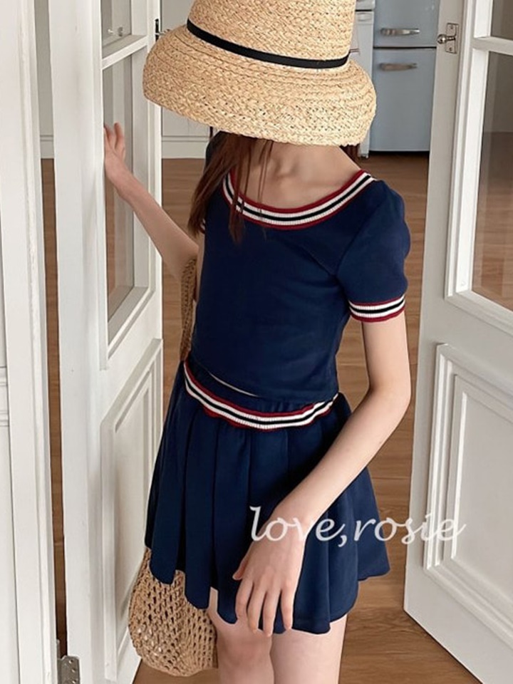 Towel Mu Mu Skirt Top Bottom Set