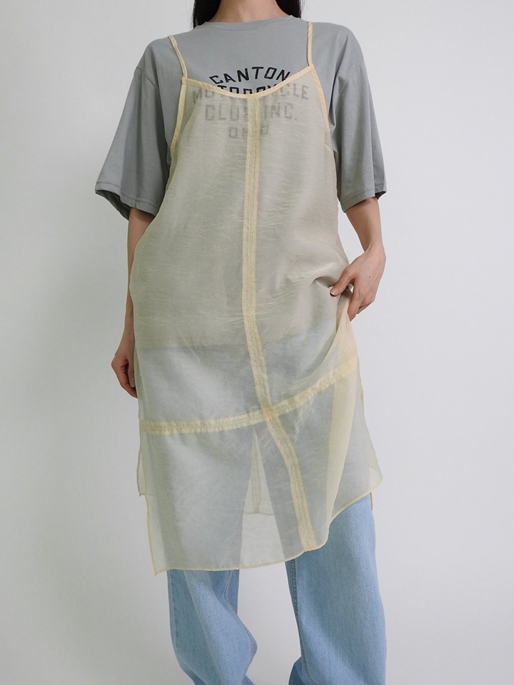 Organza Slit One-Piece
