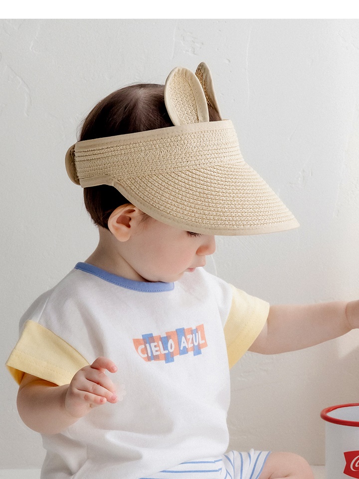 Rabbit Straw Baby Sun Cap