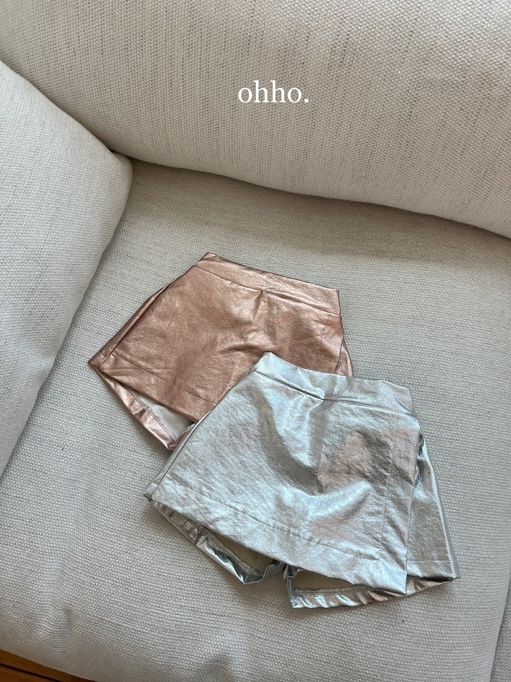 Shining Wrap Skirt Pants