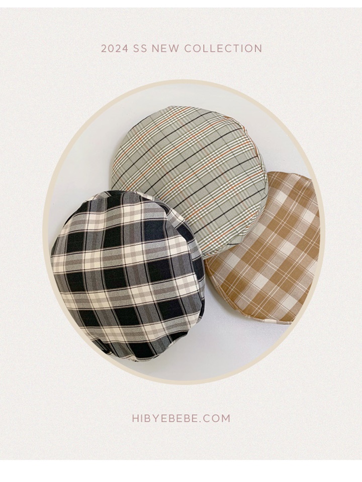 Chopin Check Beret