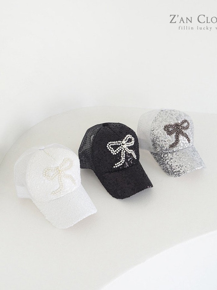 Spangle Ribbon Ball Cap