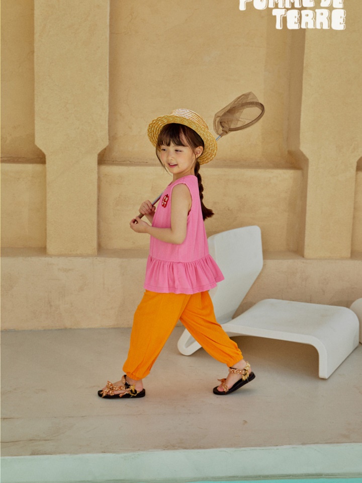 Color Sleeveless Top Bottom Set