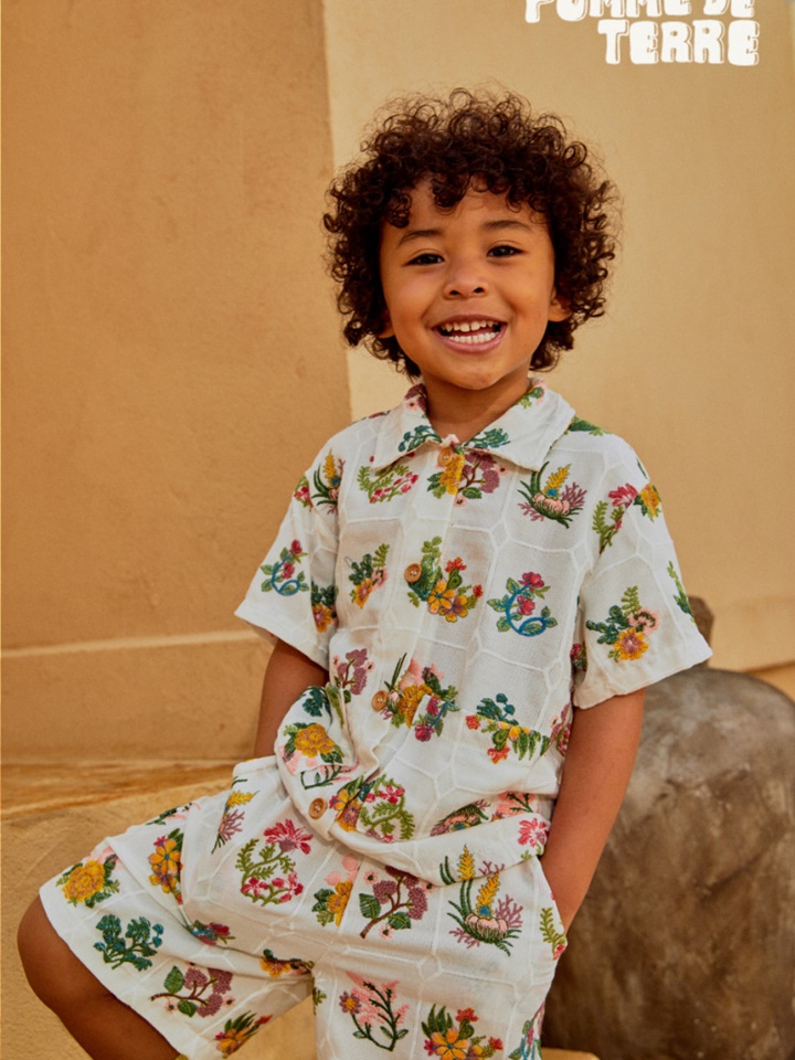 Flower Embroidery Shirt