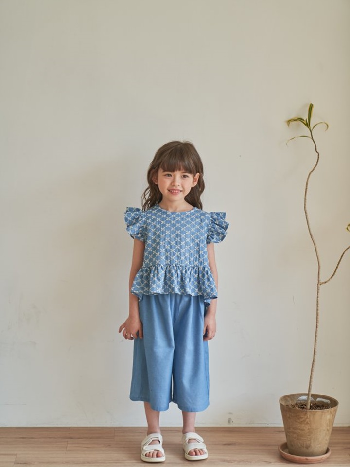 Denim Wide Pants