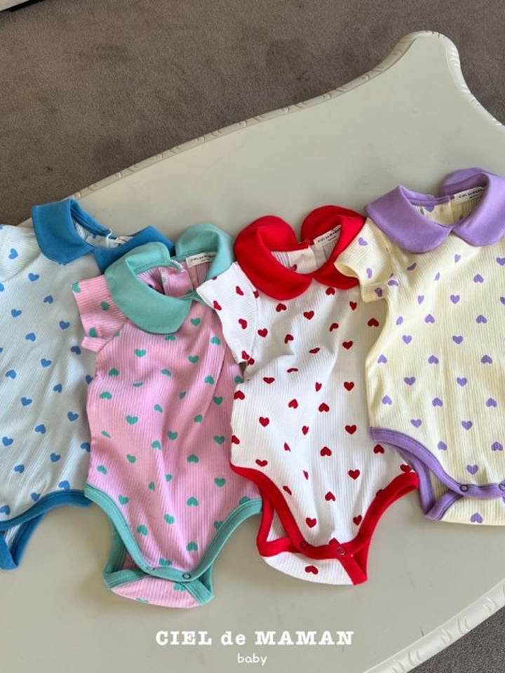 Heart Short Sleeve Body Suit