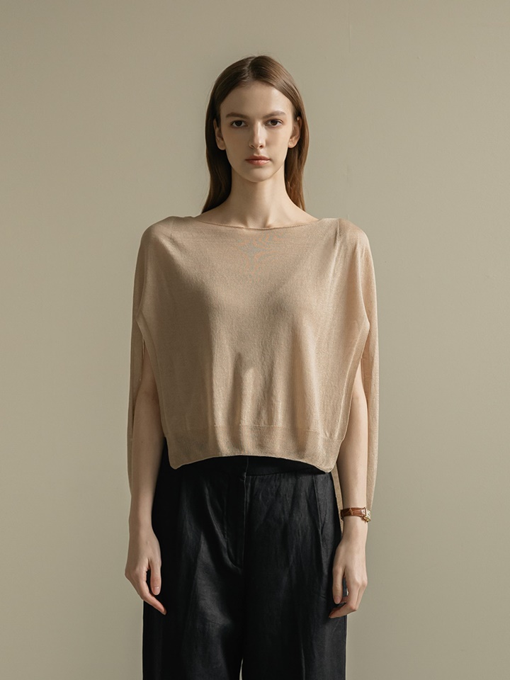 Wholegarment Boat Neck Cape