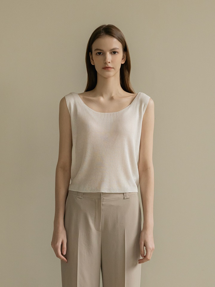 Wholegarment French Sleeveless Tee