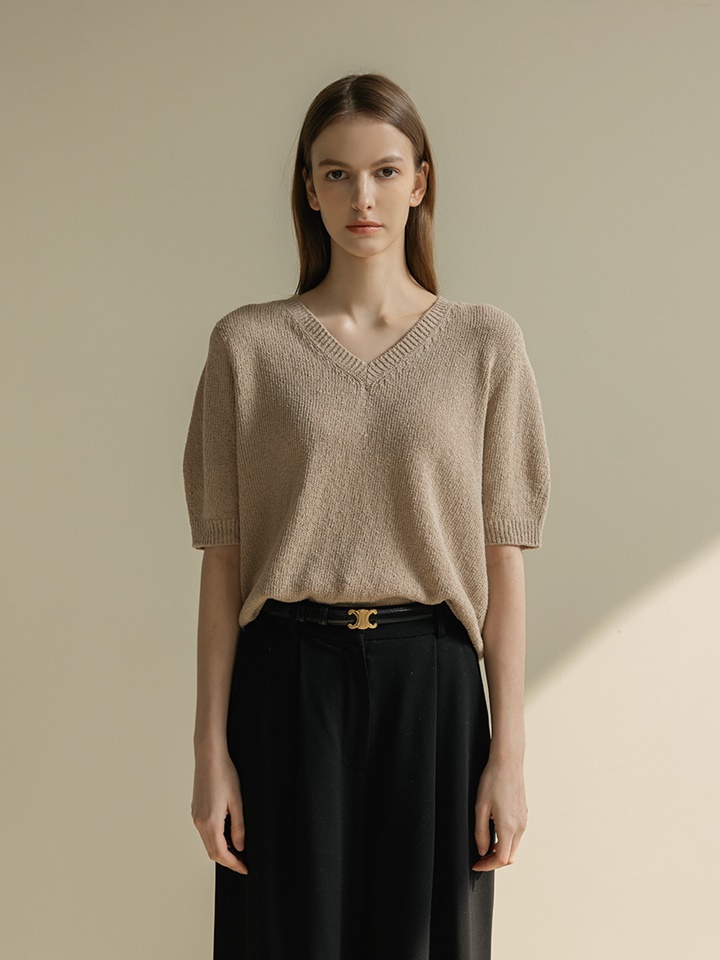 Ready Puff V Neck Tee