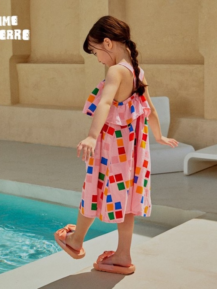 Square Square Frill One-Piece