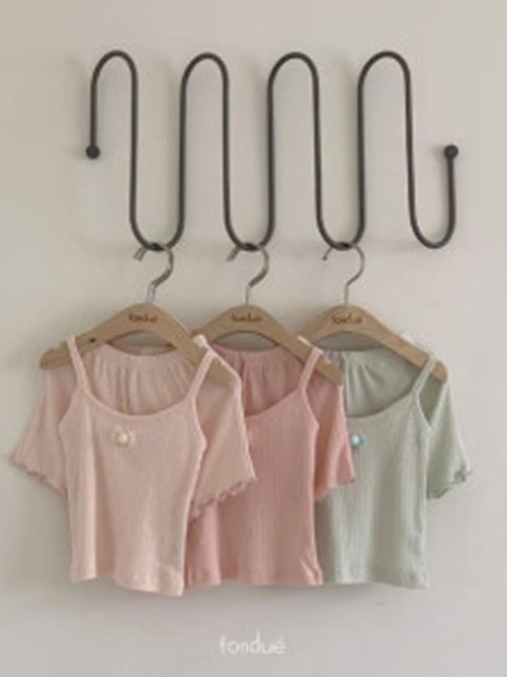Pom Pom Top Bottom Set