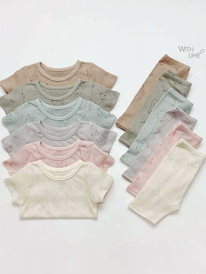 Fish Bear Short Sleeve Easy Wear