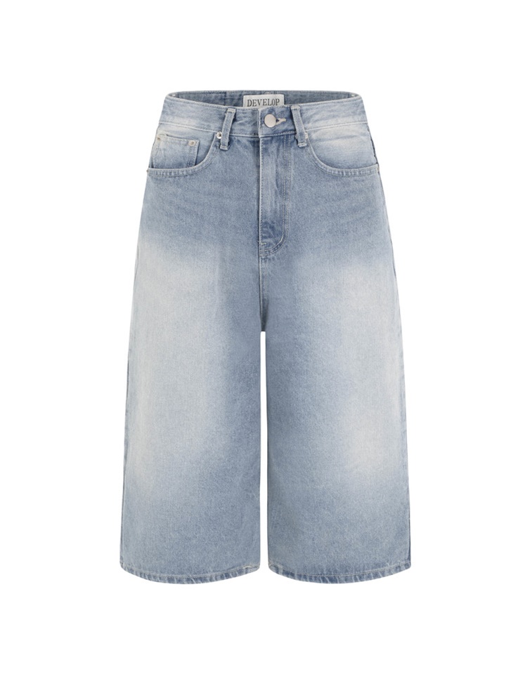 1177 Wide Denim Shorts